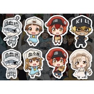 Sticker Sheet Anime A6 Cells At work!