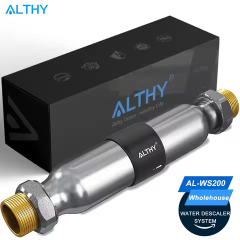 ALTHY AL-WS200 Whole House Water Descaler Scale Inhibition Softener System Large Flow Anti Limescale