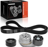 A-Premium Engine Serpentine Belt Drive Kit with Tensioner & Idler Pulley Compatible with Autocar LLC