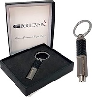 Cigar Boulevard Gunmetal Punch Cigar Cutters Rubber Grip