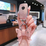 Suitable for 2023 Mercedes-Benz S-Class Key Case S400L McBach S480 Key Case Chain 450L All-Inclusive