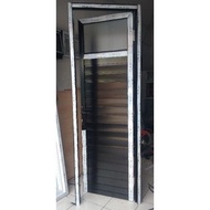 pintu kamar mandi ful aluminium/ atas kaca 70x200
