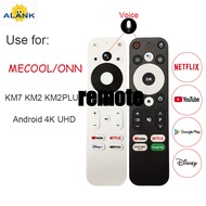 Remote Control-Suitable for MECOOL/ONN with Voice, Compatible with TV98, KM7 KM2 KM2PLUS