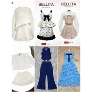 Bellita Blt brand Mini Dress Short Pleated Skirt Cafe Outfit