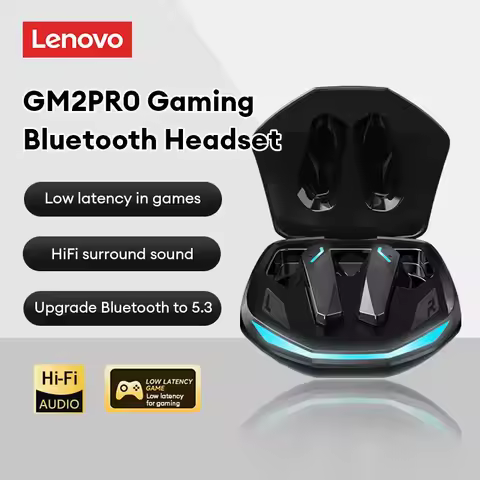 New LenovoGM2Pro Game Headset Bluetooth5.3 Sport Bluetooth Headset HD Call Noise Reduction Headset w