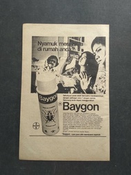 iklan jadul Obat nyamuk Baygon - Iklan lawas copotan majalah
