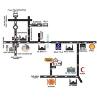 (24JAM SIAP) Service Peta Kad Majlis Kahwin, Maps For Wedding Card