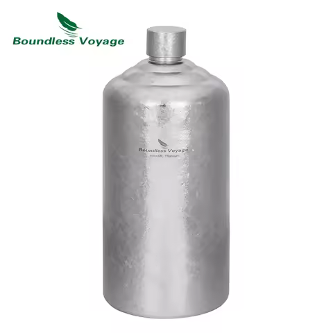 Boundless Voyage Titanium Flask Bottle Men Whiskey Bottle Leakproof Portable Liquor Spirit Flask for