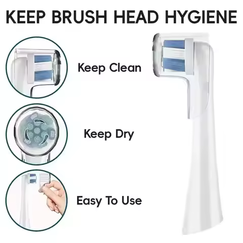 Toothbrush Head Covers Caps For Oral B Replacement Brush Heads and iO Series Electric Toothbrush Hea