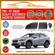 PRIME Sunshade Subaru XV 2nd Gen 2018 - 2019 (6 pcs) Magnetic Custom Fit