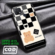 OPPO A15 Case A15S Softcase/ Hardcase 2D Glossy Ap Case Latest [MOTIF B34R] - Softcase hp - Custom C