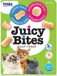 (4ซอง) จูซี่ไบท์ (Juicy Bites) 11.3กรัม(g) ขนมแมวหนึบหนับ เคี้ยวสนุก  มี2รสใน1ซอง