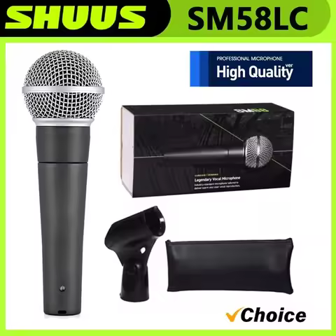 High Quality SM58LC SM58S Metal Wired Microphone Dynamic Cardioid SM 58 Mic For Karaoke Singing Live