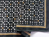 Celine 復古頭巾 - 碎花圖案 - 棉絲混紡絲巾 20 x 19.5 英吋