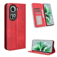 For OPPO Reno 11 5G Global Case Premium Leather Wallet Leather Flip Case For OPPO Reno11 5G CPH2599 Phone Case