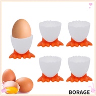 BORAG 1/2/4Pcs Egg Cup Holder Boiled Opener Cute Eggs Container