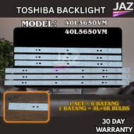 40L3650VM / 40L5650VM / 40L3655VM TOSHIBA 40" LED TV BACKLIGHT (LAMPU TV) TOSHIBA 40 INCH LED TV 40L