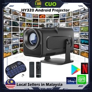 HY320 Projector 4K Android 11 Native 1080P Dual Wifi6 BT5.0 1920*1080P Cinema Game MINI projectors