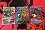 Pokémon Ptcg S12 寶可夢 劍 盾 思維激盪 未知圖騰 Unknown SR V + V Star set （全圖 異圖 咭 high rare 卡 閃卡 異畫 寵物小精靈 非 洛奇亞 