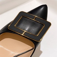 2026 Autumn High Heels Women Stiletto Pointed Toe All-Match Classy Professional Work French Soft Lea