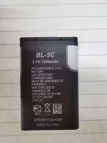 high-capacity 1200mAh Lithium Battery 3.7V BL-5C BL5C BL 5C Rechargeable Batteries for Nokia 211