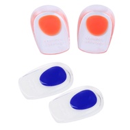 Silicone Heel Grips Heel Cup Pad Cushion Orthotic Plantar Care Insoles