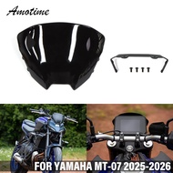For YAMAHA MT-07 2025-2026 Windshield MT07 Modified Windshield fairing accessories