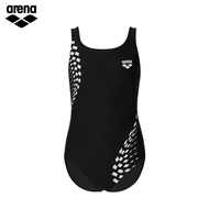 Arena Arina ชุดว่ายน้ำสำหรับเด็กผู้หญิงชุดว่ายน้ำแบบชิ้นเดียวชุดว่ายน้ำทรงสามเหลี่ยมยืดหยุ่นใส่สบายเ