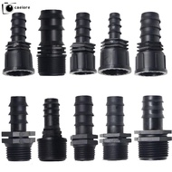 CAEIORE Garden Hose Barb Connector, PE 16mm 20mm 25mm Screw Joint, Female Male Thread 1/2 3/4 To 1/2