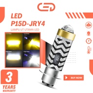 CED Laser LED Motorcycle Headlight H4,HS1|P15D, H6-JRY4 Super Bright 30W 8-80V, IP67 Waterproof and 