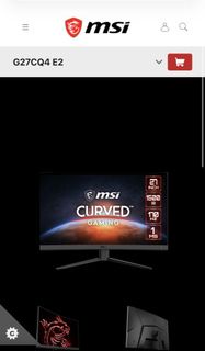 MSI G27CQ4 E2 曲面電競顯示器，電腦螢幕
