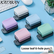 KATAKAN 6-Hole Paper Punch, For A4 A5 B5 Paper Notebook Scrapbooking Binding Round Hole Puncher, Use