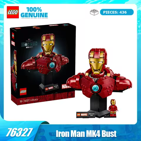 LEGO Building Blocks Assembly Superhero 76327 Iron Man MK4 Boys and Girls Toys Birthday Christmas Gi