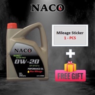 NACO 0w20 3.5L Fully Synthetic Engine Oil API-SP/GF-6 Car Lubricant 0w-20 3.5Litre Minyak Hitam Enji