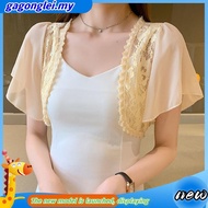 Plus size Women Bolero blazer White Black Short Sleeve Shrugs Lace Bolero filipiniana outerware card