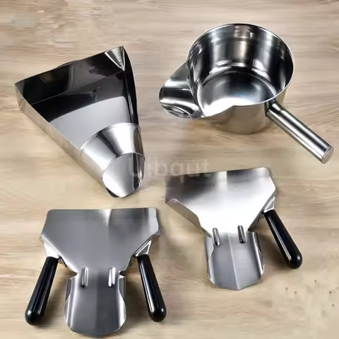 French Fries Shovel tool Chip Scoop Food Stainless Steel Kitchen Tools Fries Burger Packaging Tool S