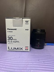 全新貨品 全套有盒 Panasonic 30 30mm F2.8 Olympus M43