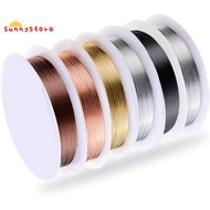 6 Pack Jewelry Beading Wire for Jewelry Making Supplies and Craft (24 Gauge)