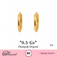 8K Gold Earrings - 0.5 Gram S2225