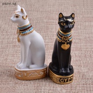 pazvisg mini Egyptian Bastet cat statue sculpture Egypt goddess figurine home decor SG