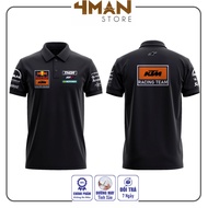 KTM Team Polo T-Shirt-Premium CVC Crocodile-Sports Style-4Man Store Summer Pure Cotton S-5XL