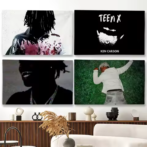 Rapper K-Ken C-Carson flag Suitable For Party Club Outdoor Interior Wall Decoration Banner Fans Gift