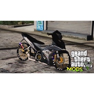 GTA V Mod Yamaha 135LC Black (ADD ON/FIVEM Ready/PC ONLY)