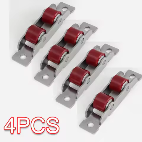 4 Pcs/lot stainless steel door 80 88 Type window silent nylon pulley slot wheel sliding door fitting