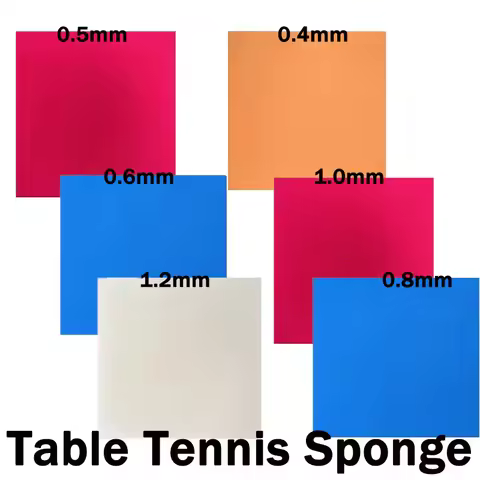Ultra Thin & Light Table Tennis Sponge 0.3/0.4/0.5/0.6/0.8/1.0/1.2/2.1mm High-density Ping Pong Spon