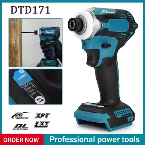 Fit Makita DTD171 Brushless Impact Driver Rechargeable Screwdriver Drills Cordless Power Tools 18V B