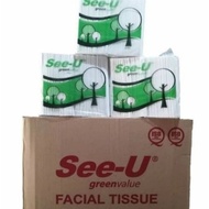 MAS 3 PACK SEE U GREEN VALUE FACIAL TISSUE 2 PLY 650 GRAM FACIAL TISSUE TISSUE PAPER