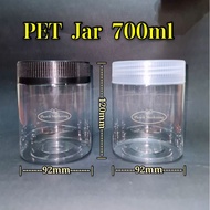 PET Jar 700ml / Balang Biskut 700ml / Biscuit Plastic Container 700ml / Bekas Door Gift