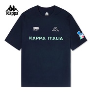 Kapp-a KAPPA Back to Back Retro thể thao áo cotton ngắn tay nữ mới Áo phông mùa hè nam với tay áo ng