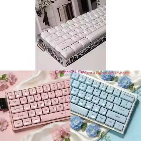 Top Printed Crystal Jellys Keycaps for Mechanical Keyboard 132 MDA Set